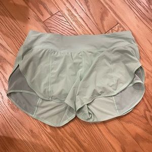 Lululemon shorts, size 10. Light green color!